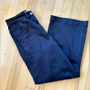 Everlane wide leg, crop black pant size 0